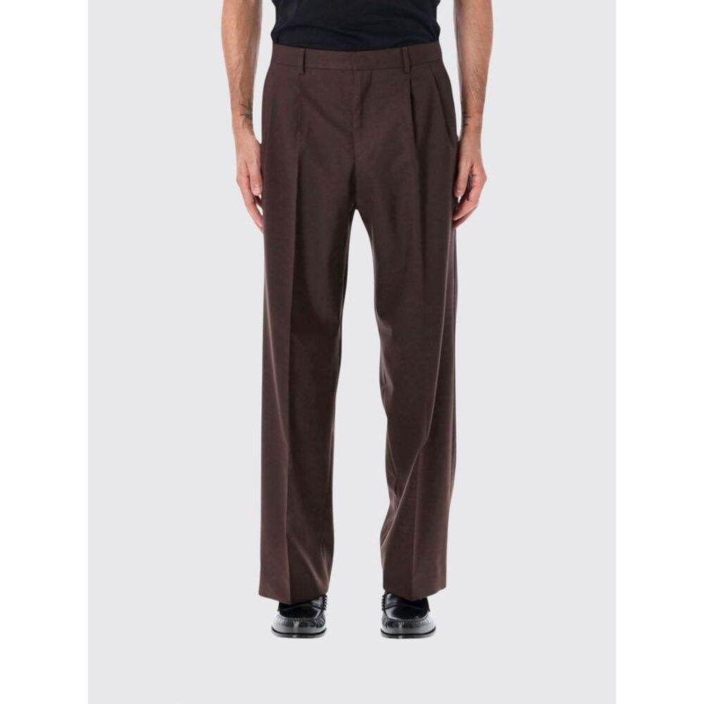 Sunflower Men Sunflower Straight-Leg Wool-Blend Tailored Trousers With Pleats